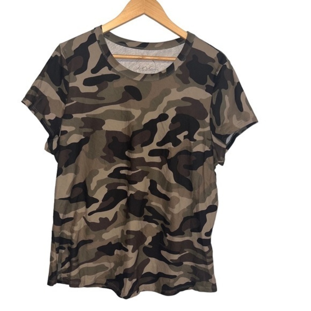 INC Camouflage Crew‎ Neck NWT T-Shirt,  XXL